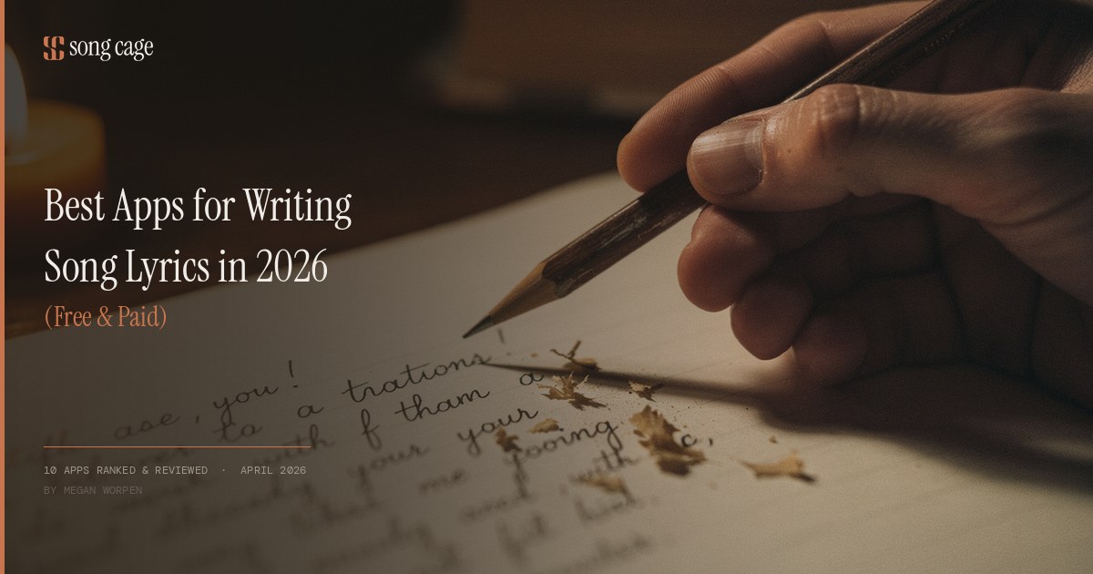 Best Apps for Writing Song Lyrics in 2026 (Free & Paid)