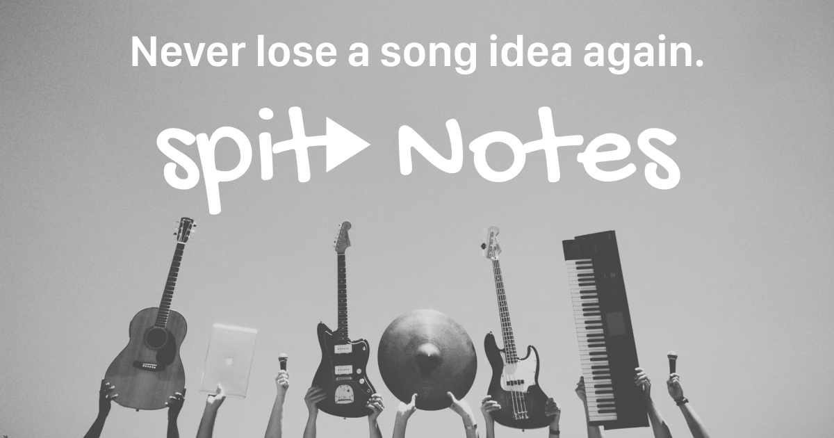Spit Notes — lyrics and audio in the same note, with one-tap recording from the Control Center widget on the lock screen.
